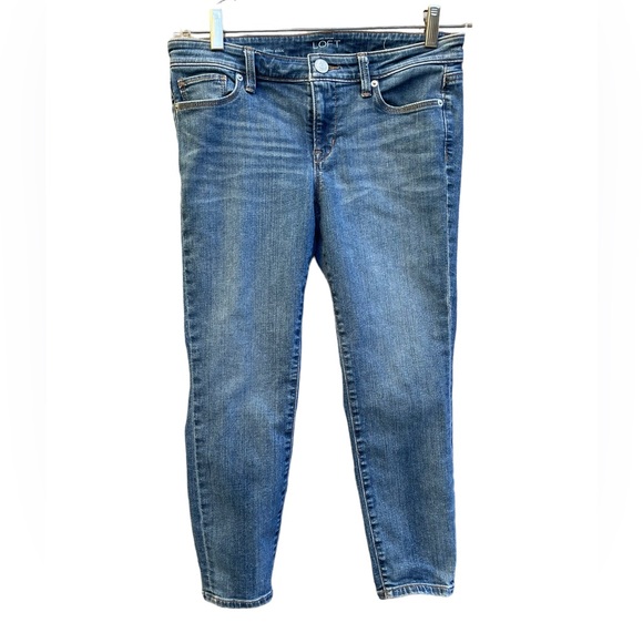 LOFT Denim - Ann Taylor Loft Modern Skinny Ankle Mid Rise 5 Pocket Denim Jeans 29 8 Petite